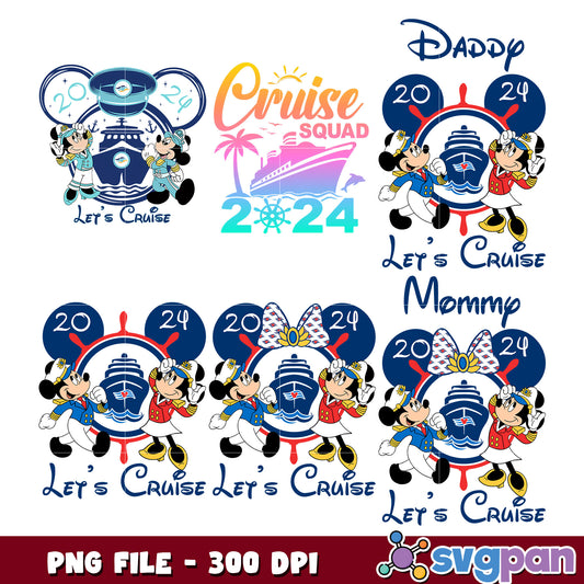 Disney Cruise Family Bundle PNG 2024