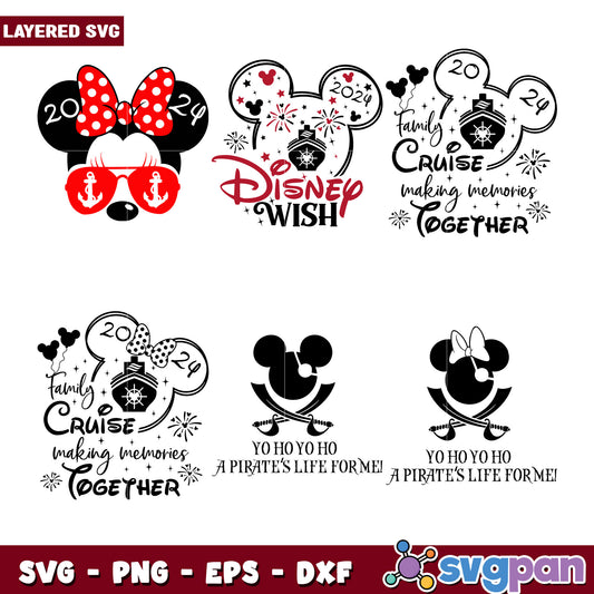 Disney Cruise Family SVG Bundle