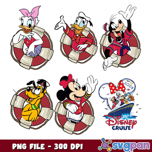 Disney Cruise Life Preserver PNG Bundle