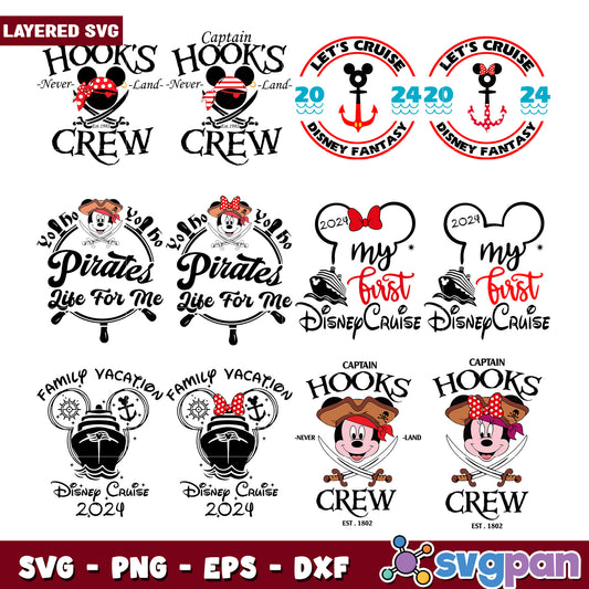 Disney Cruise Mickey SVG Bundle