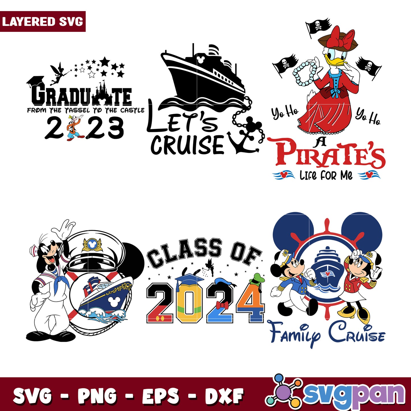Disney Cruise SVG Bundle 2023-2024