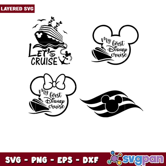 Disney Cruise SVG Bundle 4 Designs