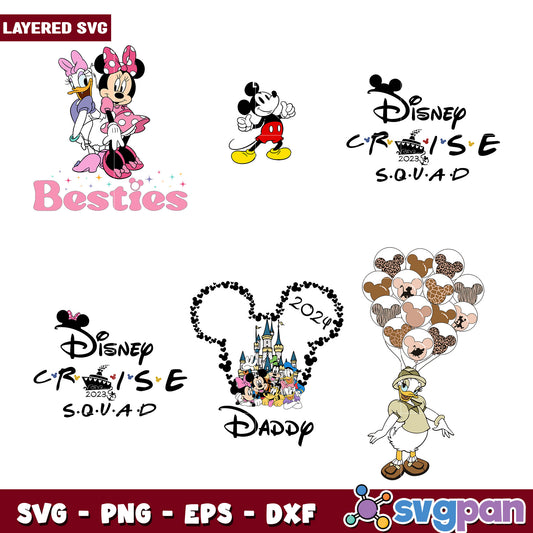 Disney Cruise Squad SVG Bundle