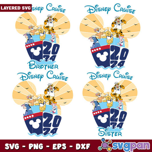 Disney Cruise Winnie the Pooh SVG Bundle