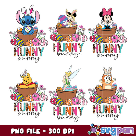 Disney Easter Bunny PNG Bundle 300 DPI