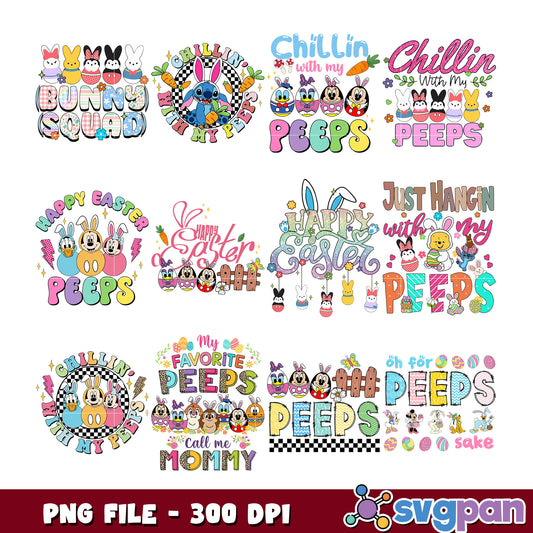 Disney Easter Peeps Bunny SVG Bundle