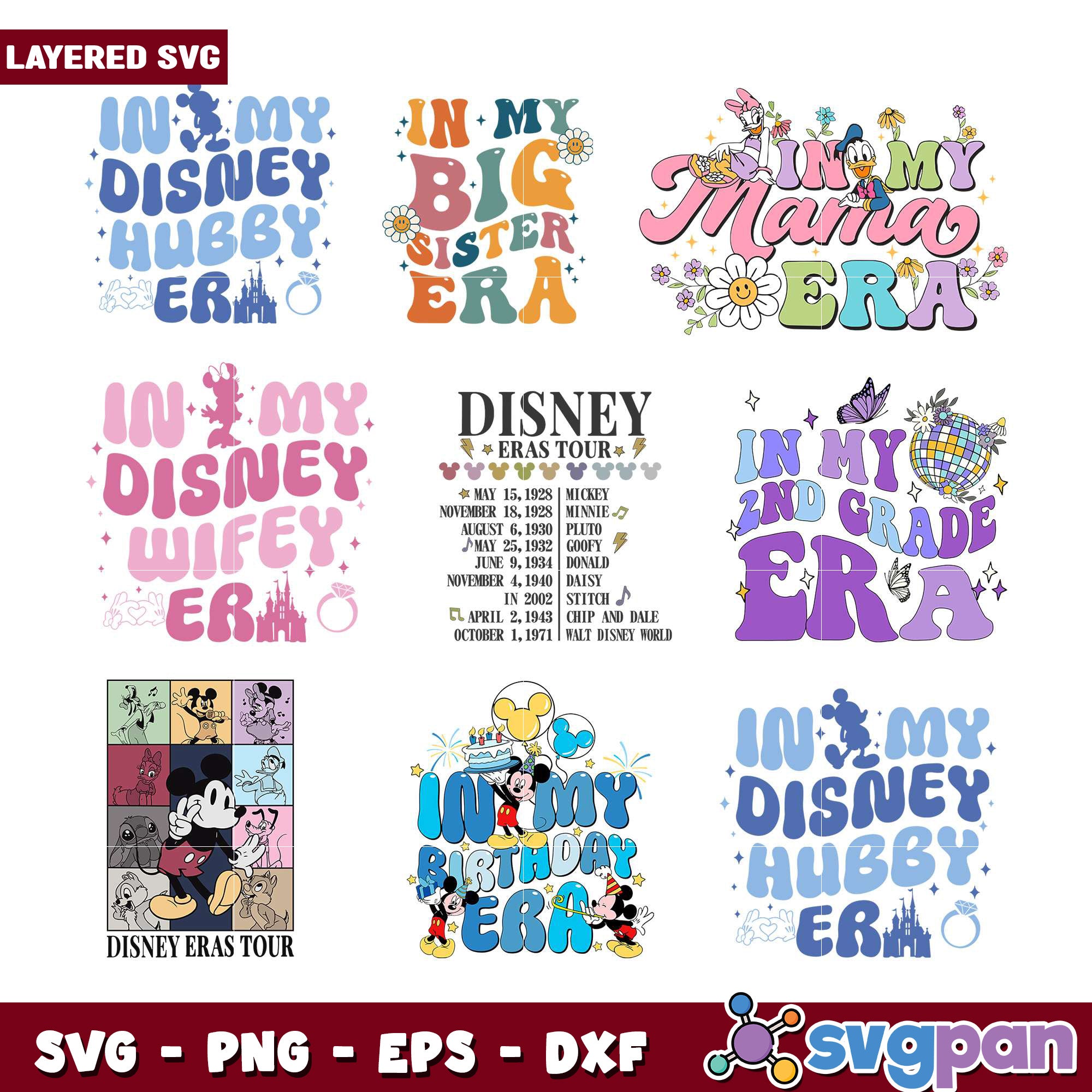 Disney Time Rover Svg Disney Era SVG Bundle Layered Designs – svgpan