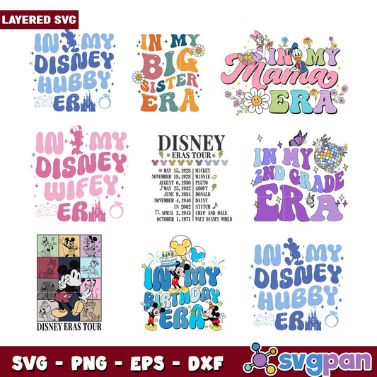 Disney Era SVG Bundle Layered Designs