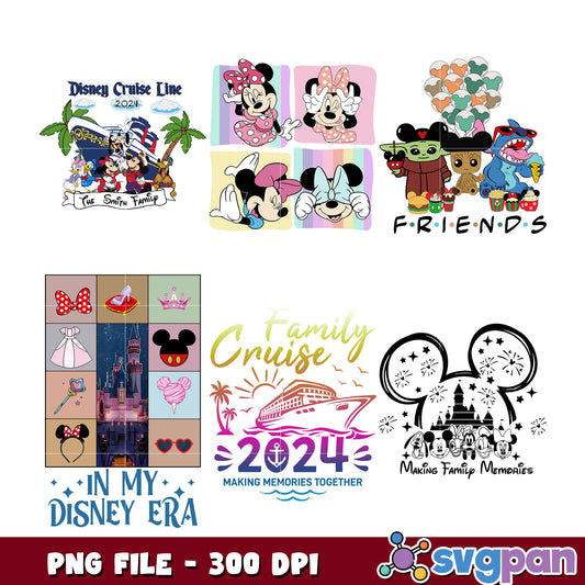 Disney Family Cruise 2024 PNG Bundle