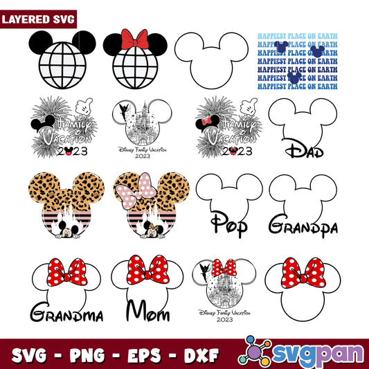 Disney Family SVG Bundle 2023