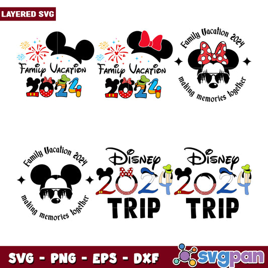 Disney Family Vacation 2024 SVG Bundle