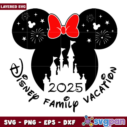 Disney Family Vacation 2025 SVG Art for Magical Moments