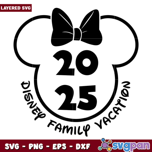 Disney Family Vacation 2025 SVG Design for Memories