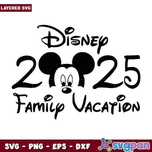 Disney Family Vacation 2025 SVG Fun for Every Adventure