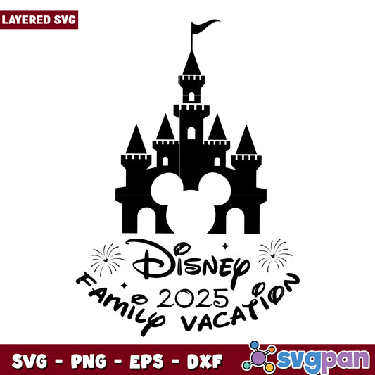 Disney Family Vacation 2025 SVG Graphic for Memories