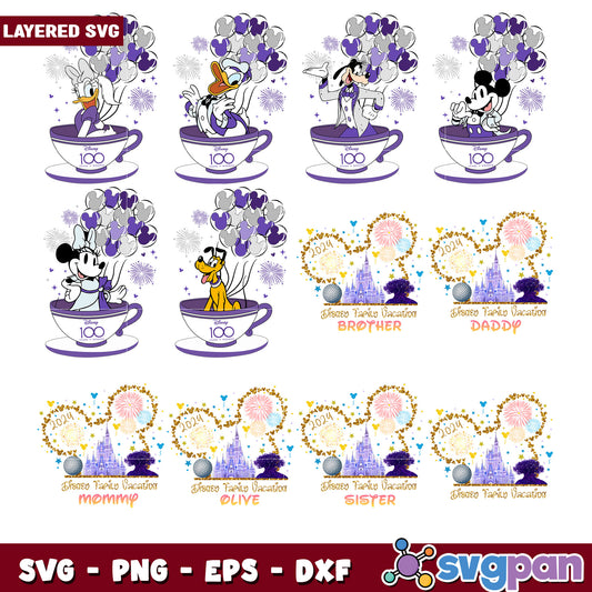 Disney Family Vacation SVG Bundle