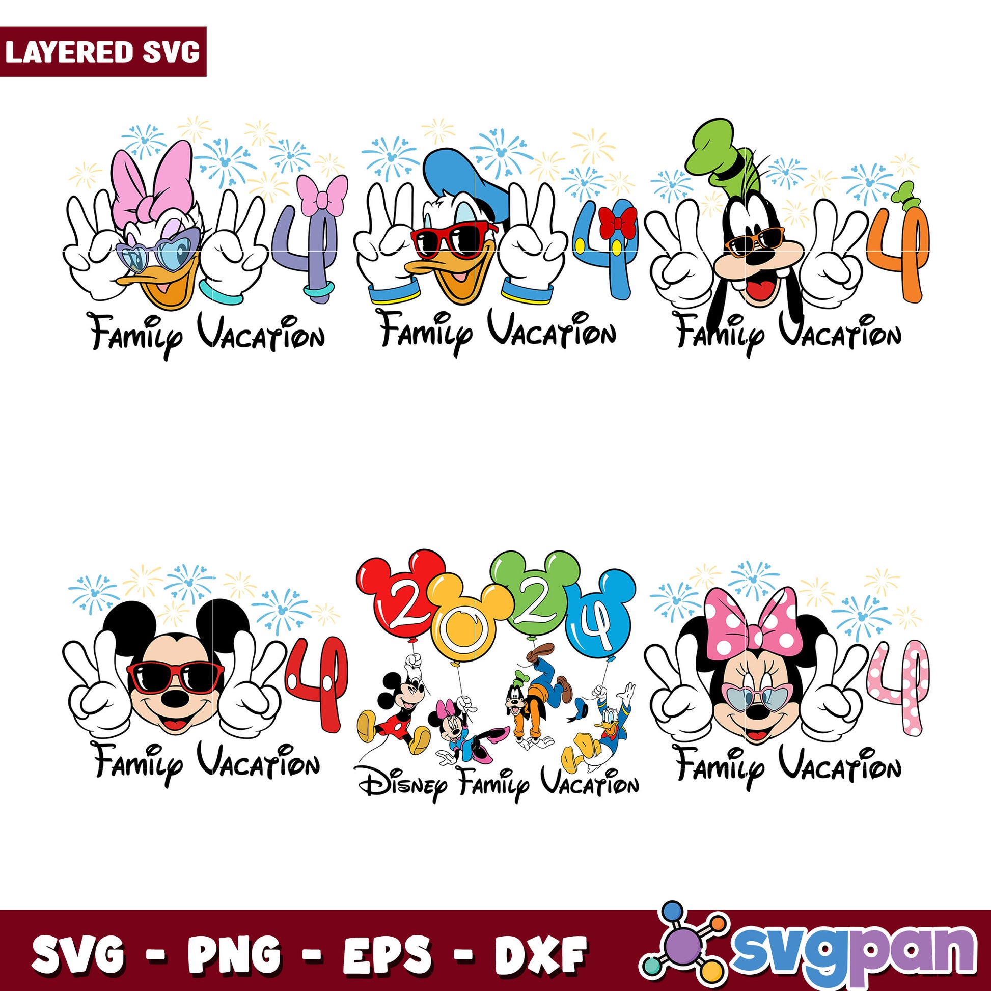 Disney Family Vacation SVG Bundle 2024