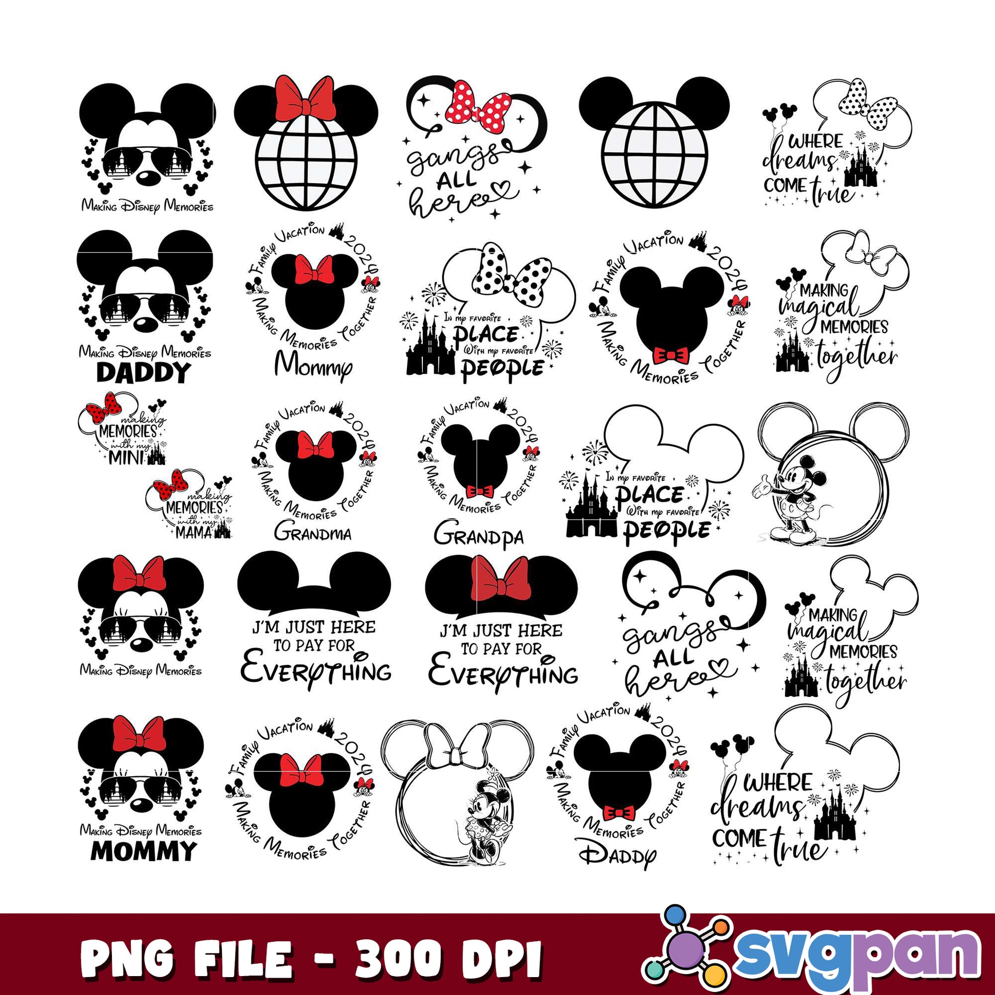 Disney Family Vacation SVG Bundle