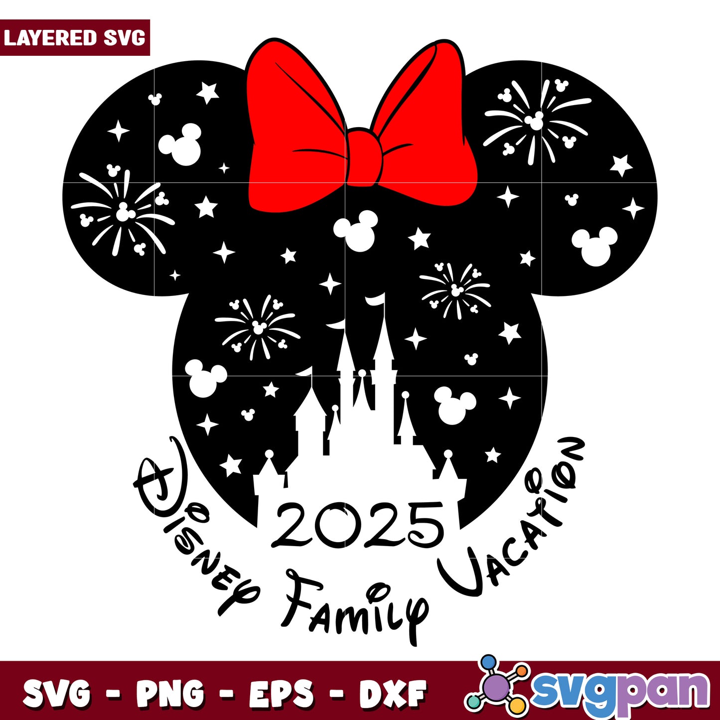 Disney Family Vacation SVG Design 2025 Mickey Mouse Style