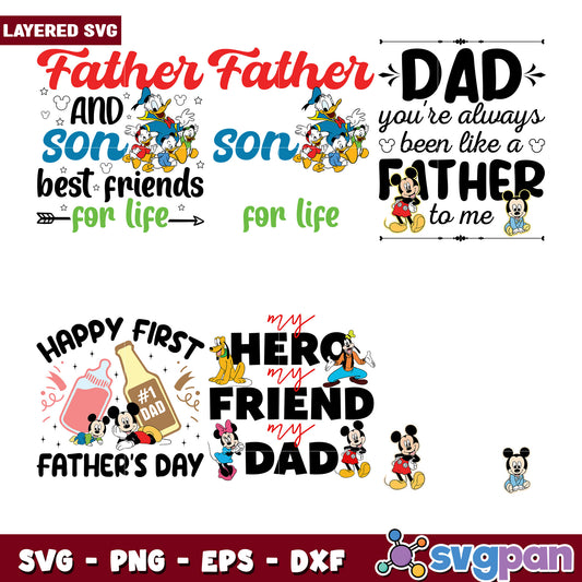 Disney Father Son SVG Bundle