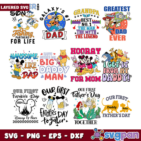 Disney Father's Day SVG Bundle