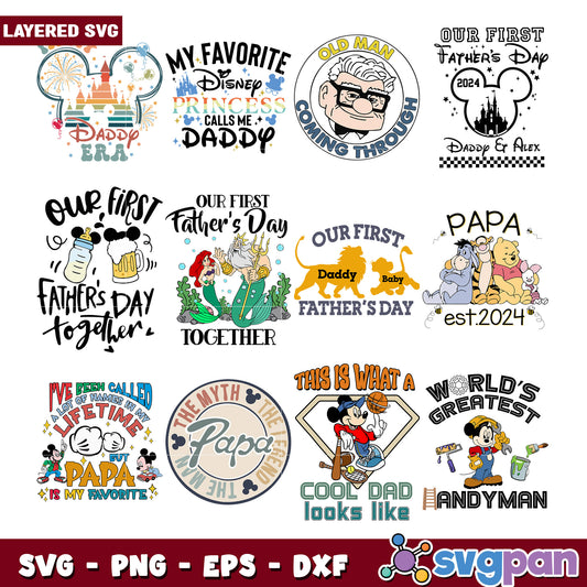 Disney Fathers Day SVG Bundle