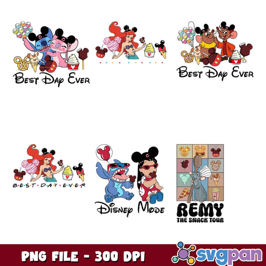 Disney Food Bundle PNG - 300 DPI