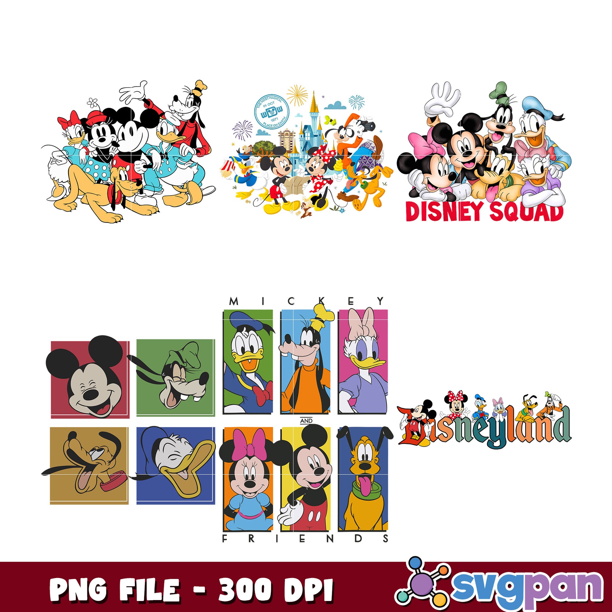 Disney Friends PNG Bundle 300 DPI