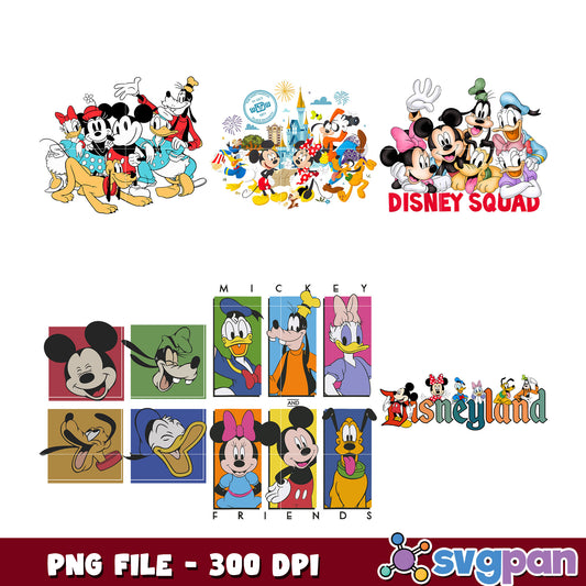 Disney Friends PNG Bundle 300 DPI