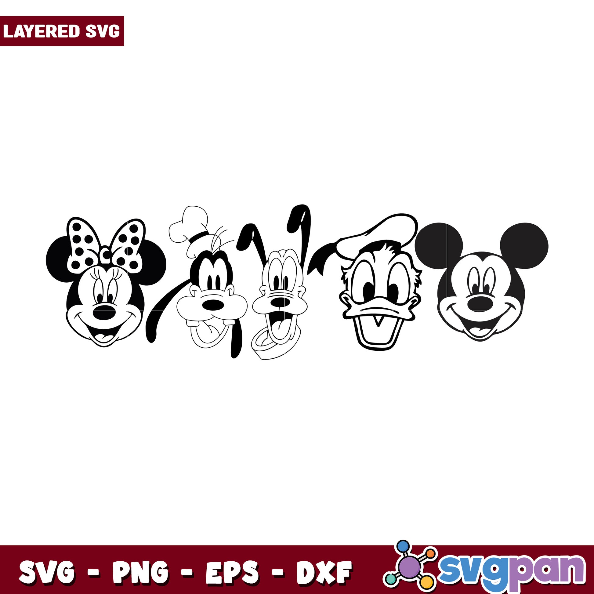 Disney Friends SVG Cut File