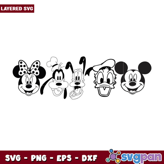 Disney Friends SVG Cut File