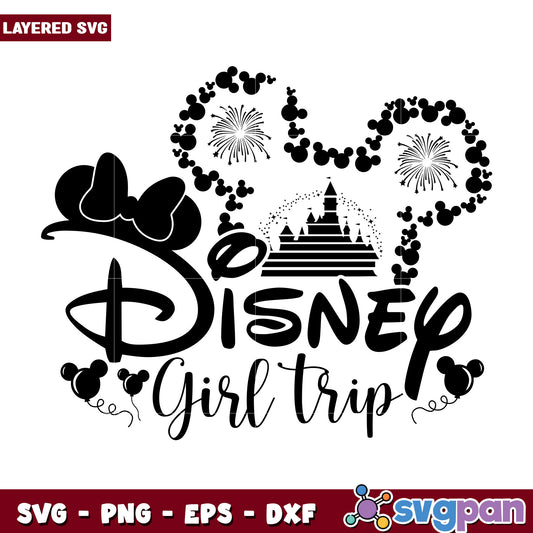 Disney Girl Trip SVG Cut File