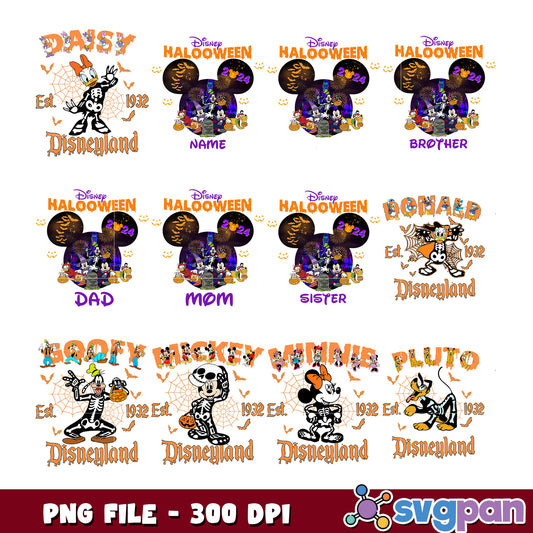 Disney Halloween Family Bundle PNG