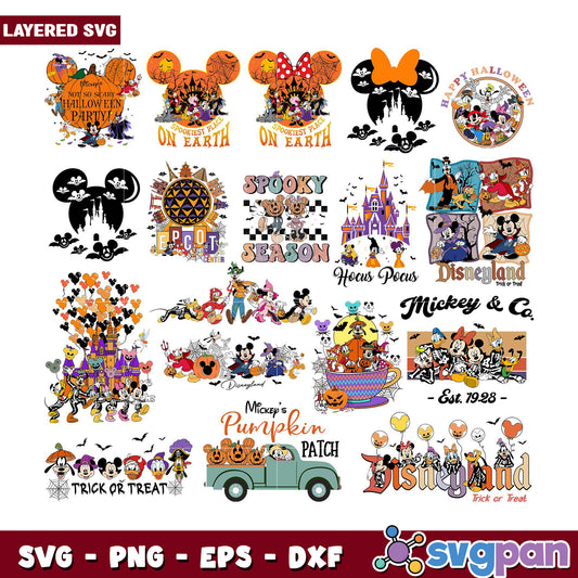 Disney Halloween SVG Bundle
