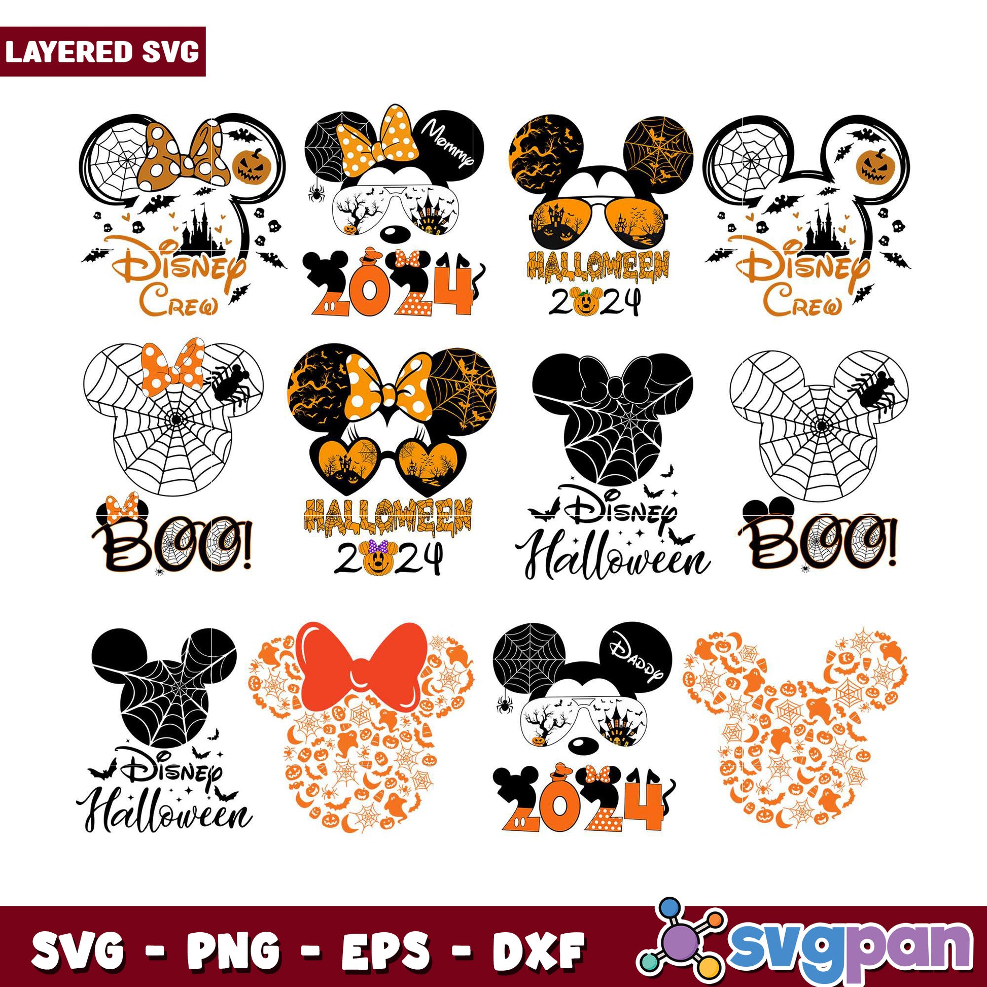 Disney Halloween SVG Bundle for 2024 Fun Crafts