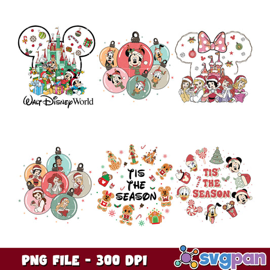 Disney Holiday Bundle PNG Festive Designs Download