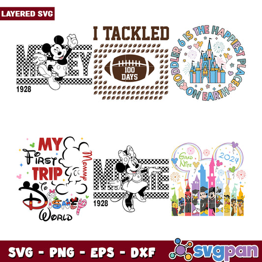 Disney Mickey Minnie SVG Bundle
