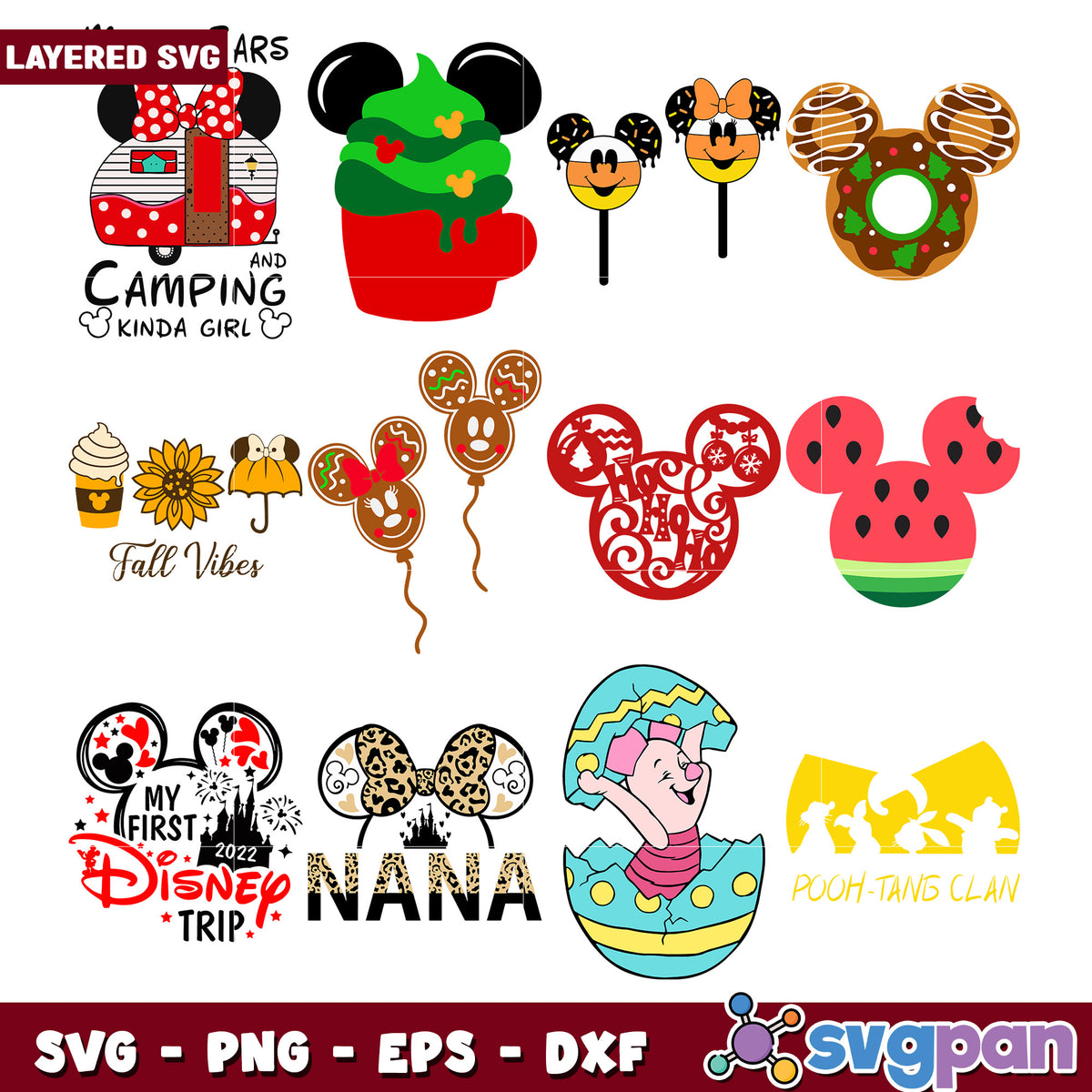 Mickey Spring Svg Disney Mickey Mouse SVG Bundle – svgpan