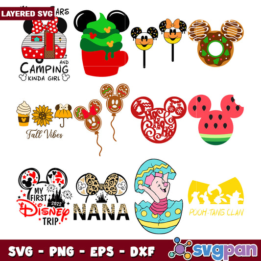 Disney Mickey Mouse SVG Bundle