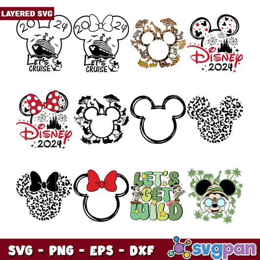 Disney Mickey Mouse SVG Bundle 2024