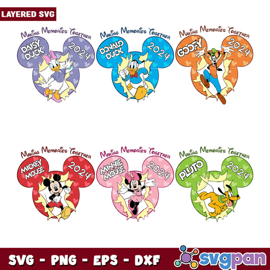 Disney Mouse Ears SVG Bundle 2024