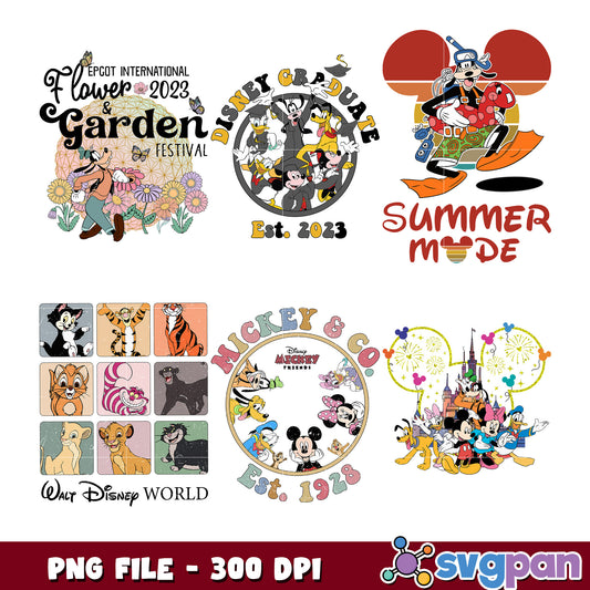 Disney PNG Bundle Characters & Events