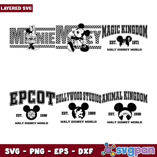 Disney Parks SVG Bundle Layered