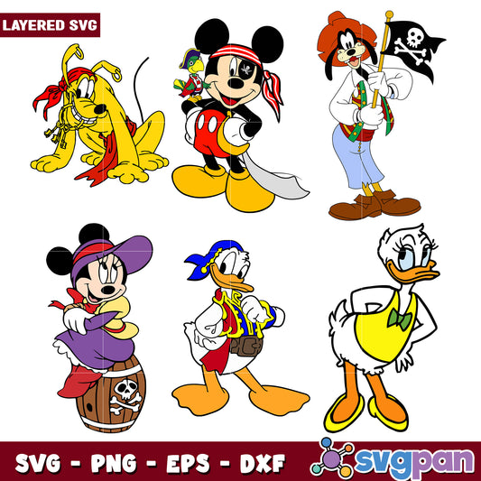 Disney Pirate Bundle SVG Cut Files