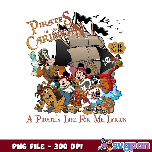 Disney Pirates Caribbean PNG