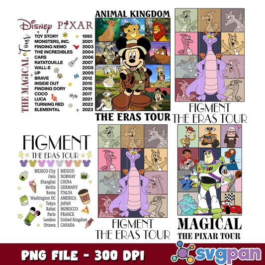 Disney Pixar Eras Tour Bundle PNG
