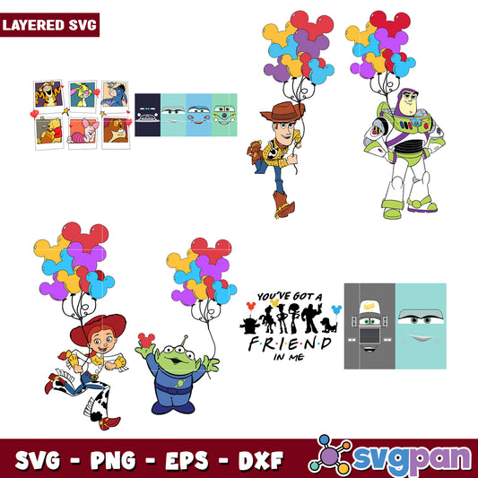 Disney Pixar Toy Story SVG Bundle