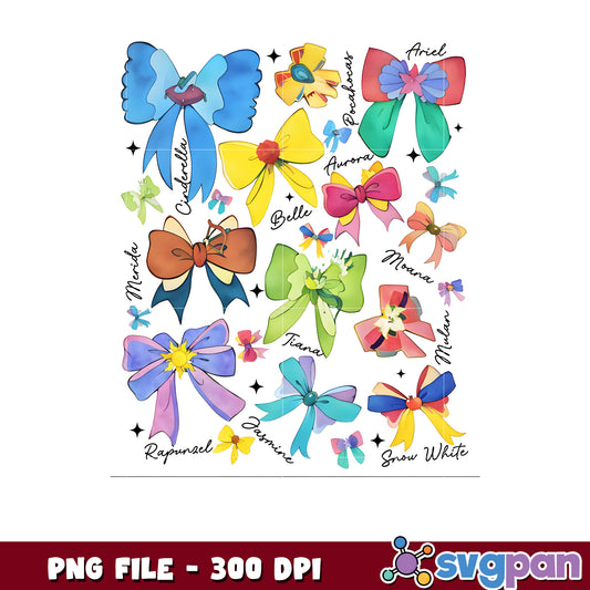 Disney Princess Bows PNG Clipart