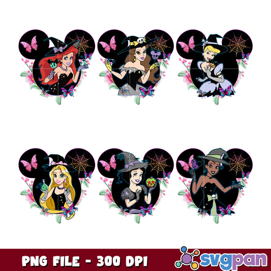 Disney Princess Halloween Bundle PNG
