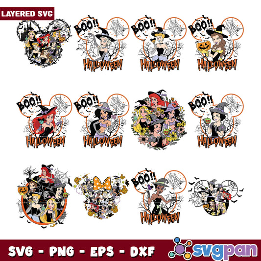 Disney Princess Halloween SVG Bundle